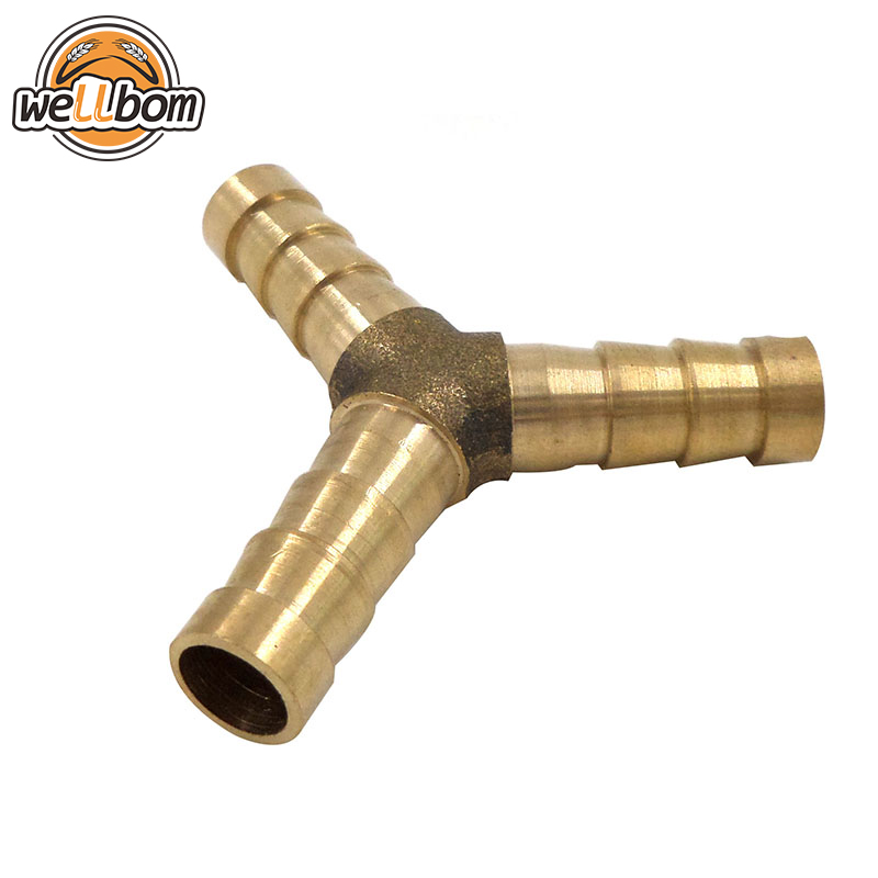 Brass Tee Y shape 3 way Air hose Fitting Connector,Gas Hose Connector
